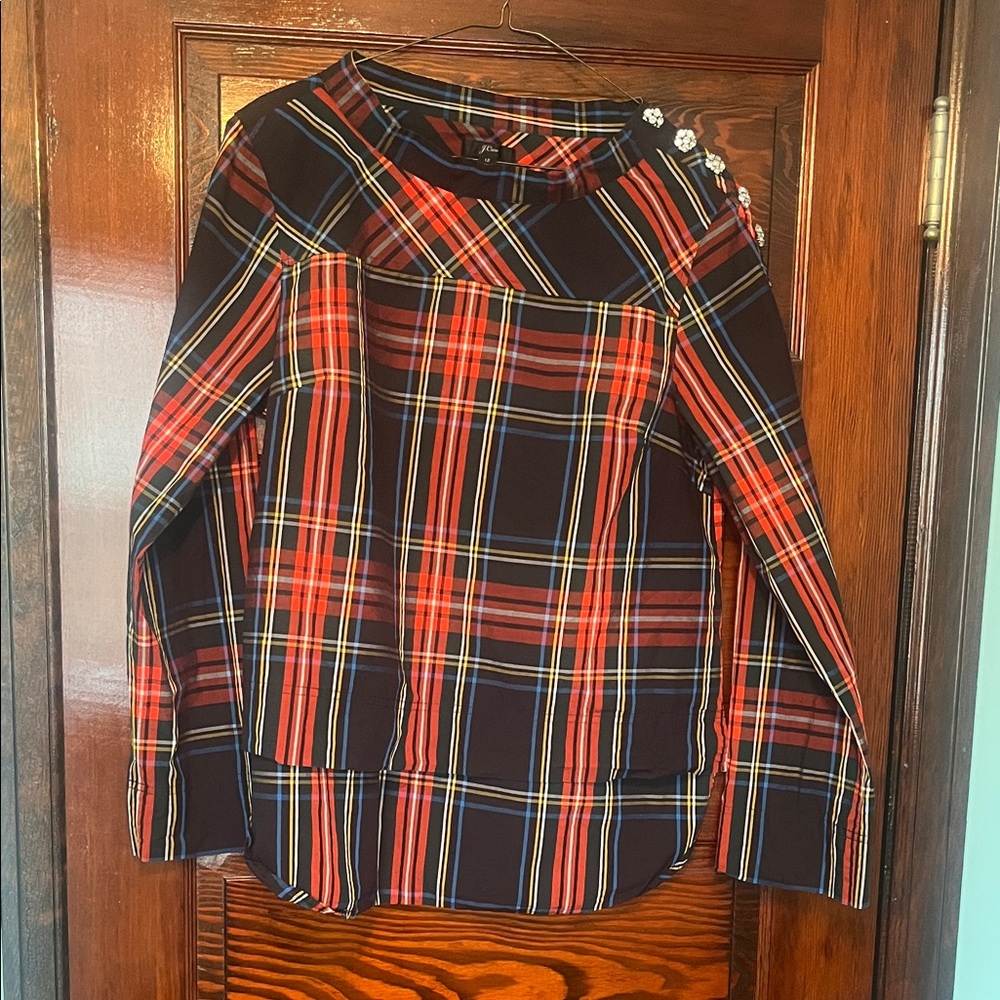 J. Crew Multicolor Plaid Shirt